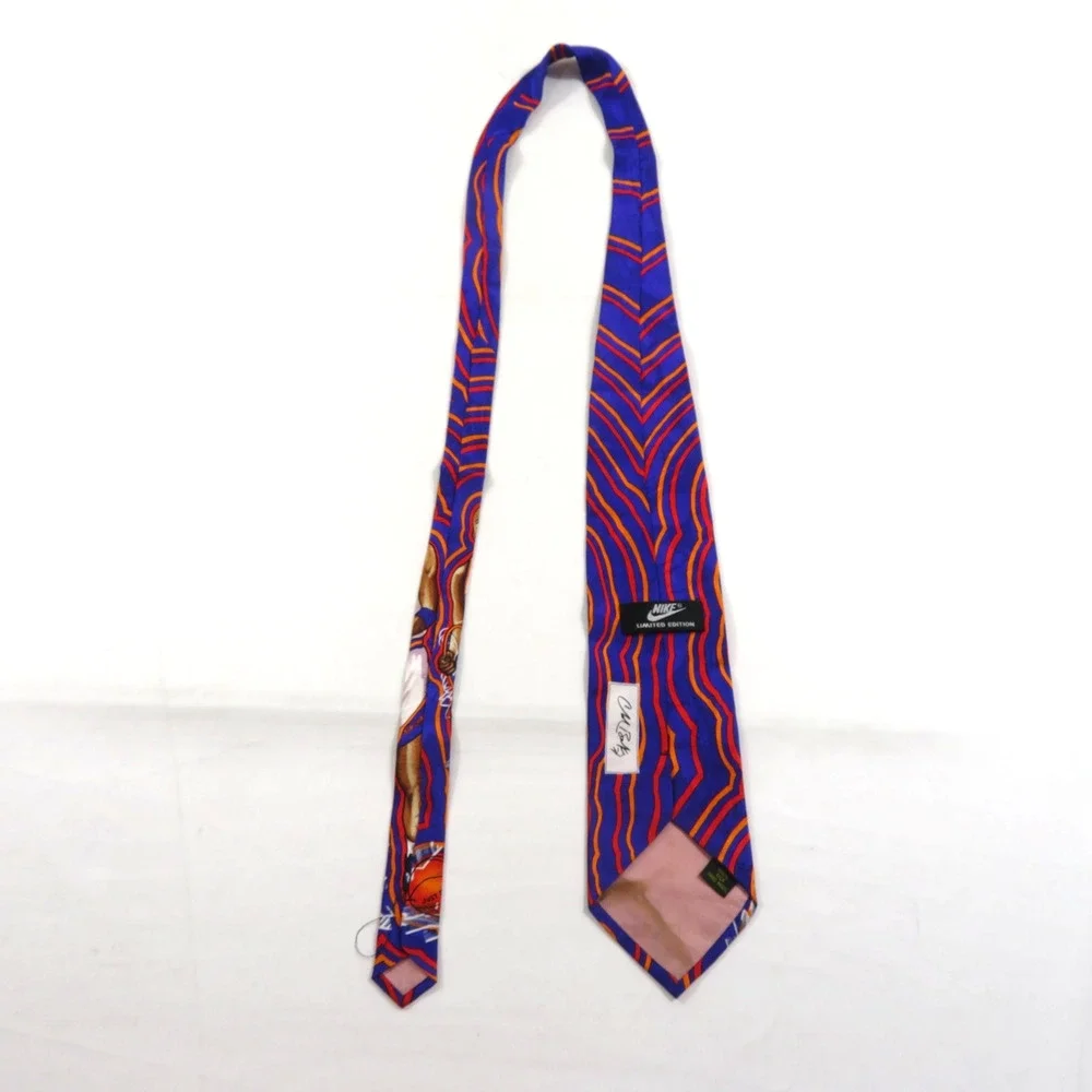 Nike Limited Edition Charles Barkley Silk Neck Tie Purple White Red Suns 1990s